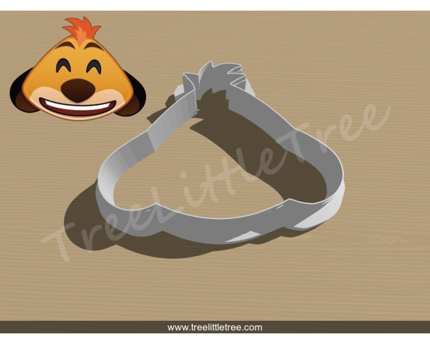 Timan Emoji Cookie Cutter. Disney cookie cutter. Lion King Cookie Cutter