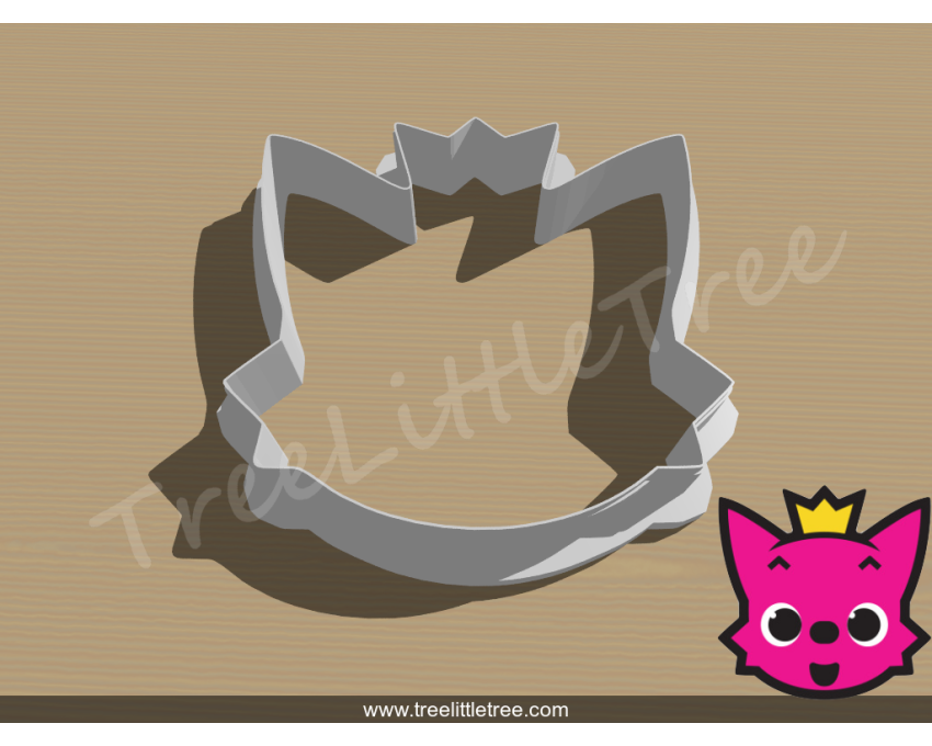 Pinkfong Cookie Cutter. Baby Shark cookie cutter.