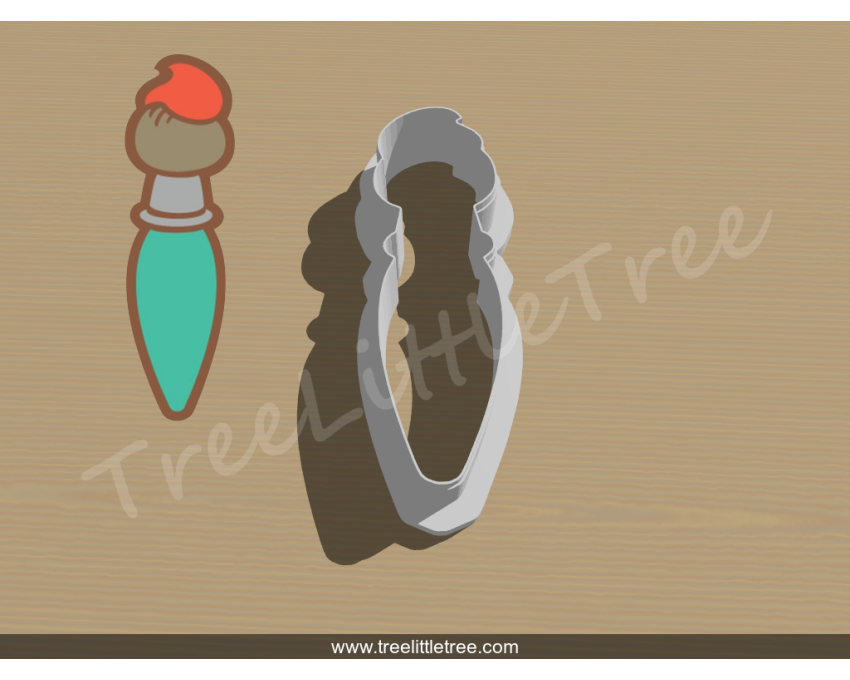 Painting Brush Cookie Cutter. Painting Cookie Cutter