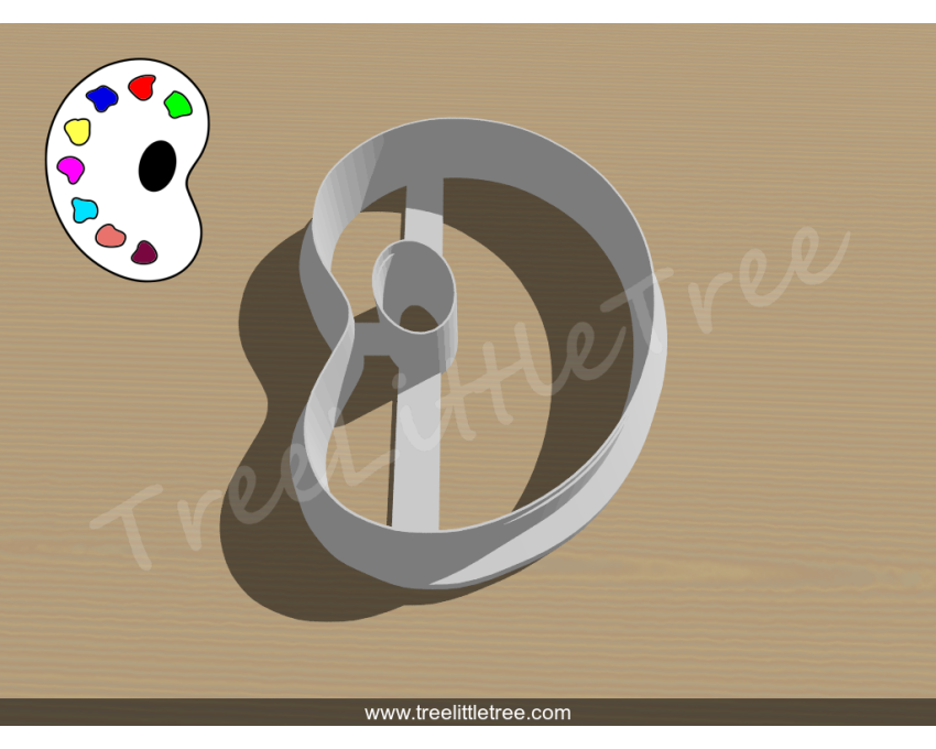 Artist Palette Cookie Cutter. Painting Cookie Cutter. School Cookie Cutter