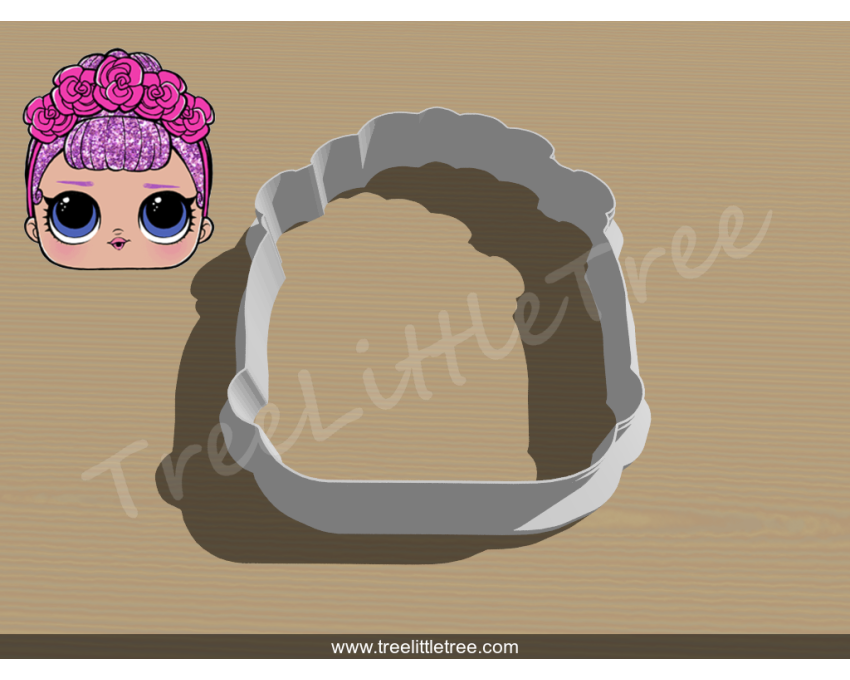Sugar Queen Cookie Cutter. LOL Dolls Cookie Cutter