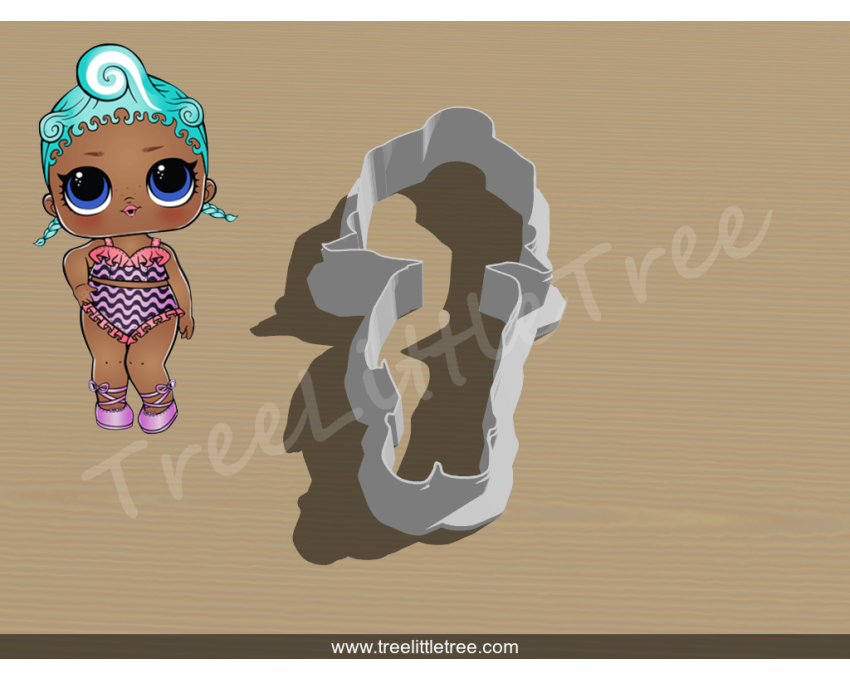 Precious Full Body Cookie Cutter. LOL Dolls Cookie Cutter. 