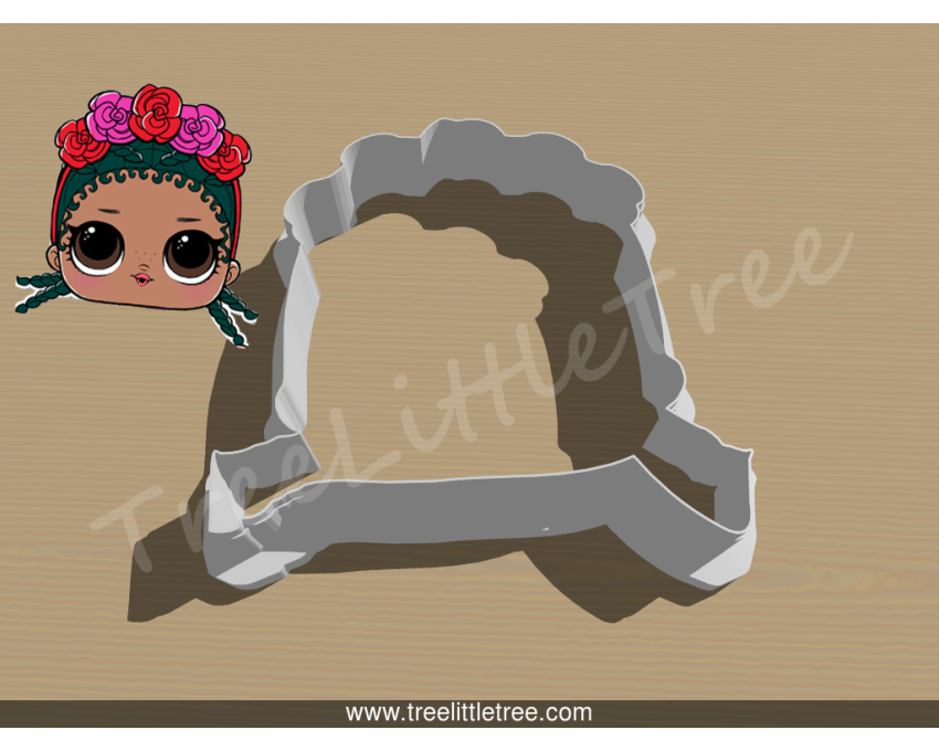 Coconut Qt Cookie Cutter. LOL Dolls Cookie Cutter