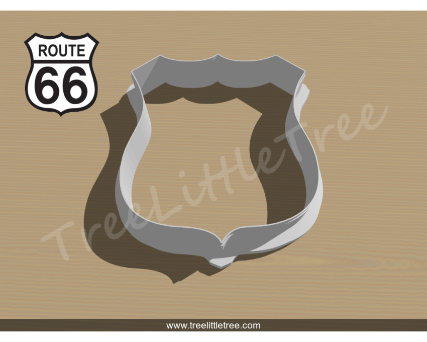 Route 66 Cookie Cutter. Traffic Cookie Cutter