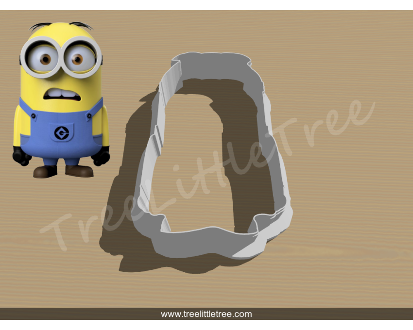 Dave the Minion Cookie Cutter.Cartoon Cookie Cutter