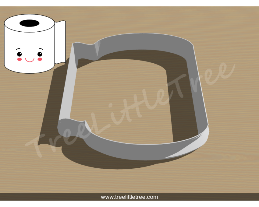 Toilet Paper Cookie Cutter. Covid-19 Cookie Cutter