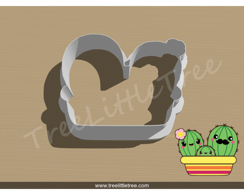 Cactus Family Cookie Cutter. Plant Cookie Cutter
