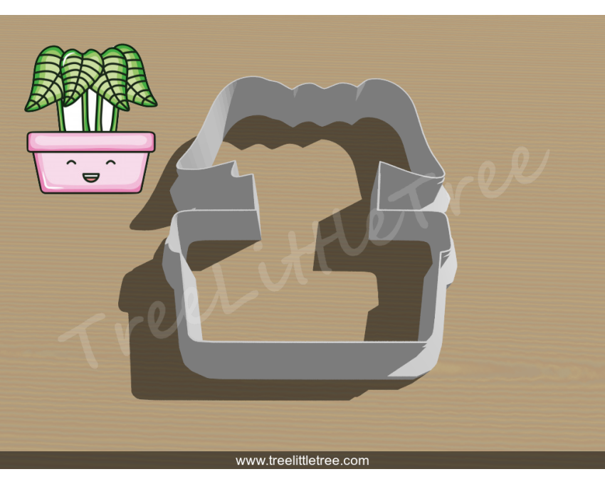 House Plant Style 3 Cookie Cutter. Plant Cookie Cutter. 
