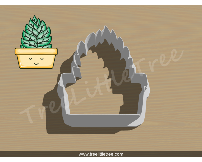 House Plant Style 4 Cookie Cutter. Plant Cookie Cutter. 