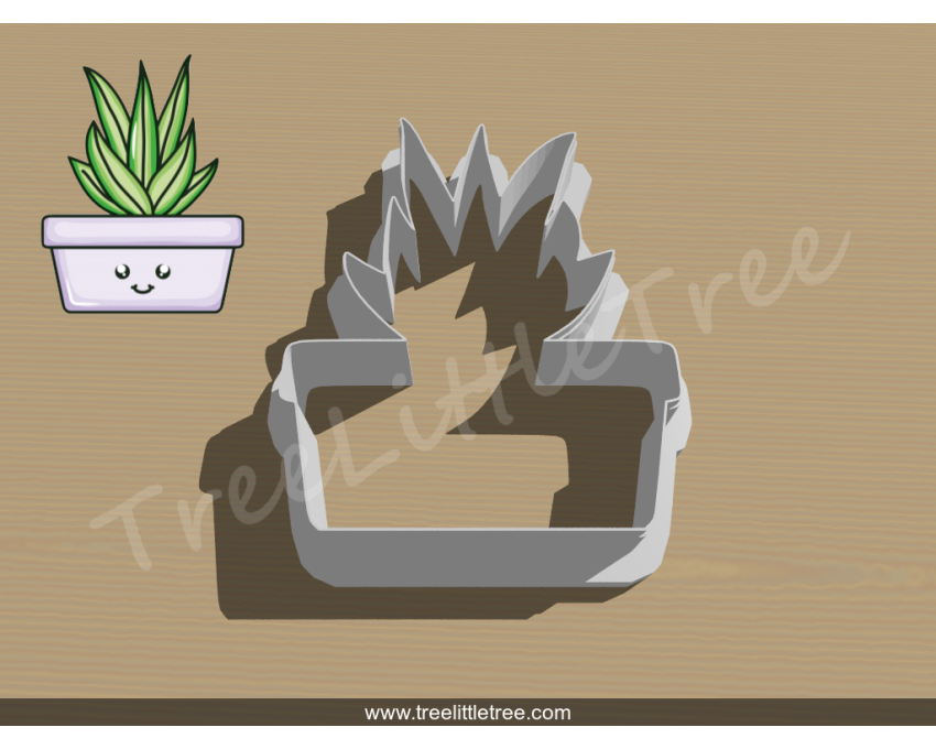 House Plant Style 5 Cookie Cutter. Plant Cookie Cutter.