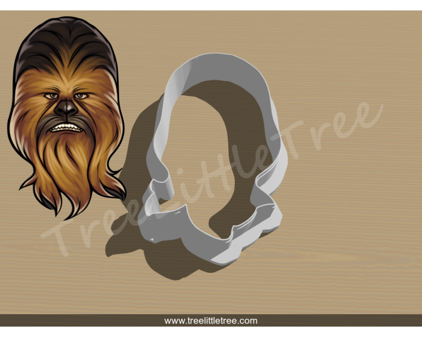 Chewbacca Cookie Cutter. Star Wars Cookie Cutter