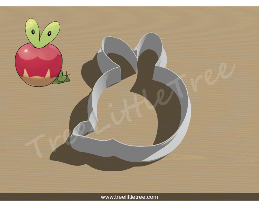 Applin Cookie Cutter. Pokemon Cookie Cutter