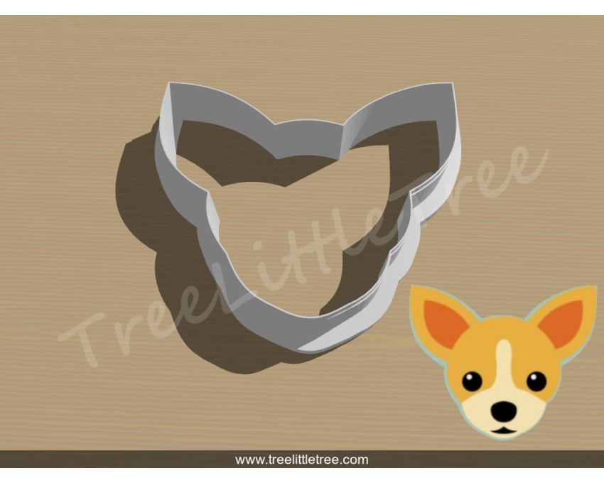 Chihuahua Dog Cookie Cutter. Pet Cookie Cutter