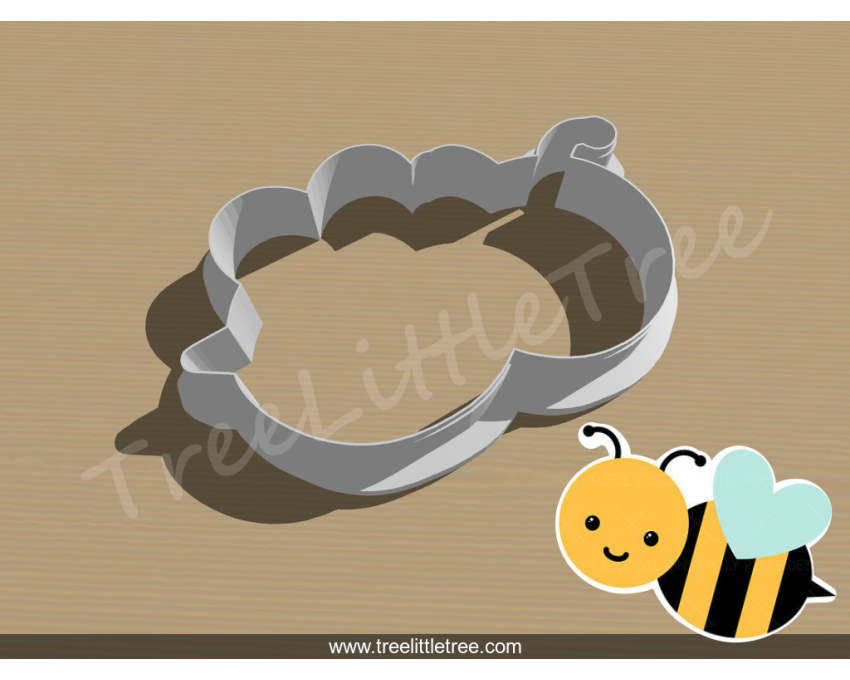 Bumble Bee Cookie Cutter. Animal Cookie Cutter