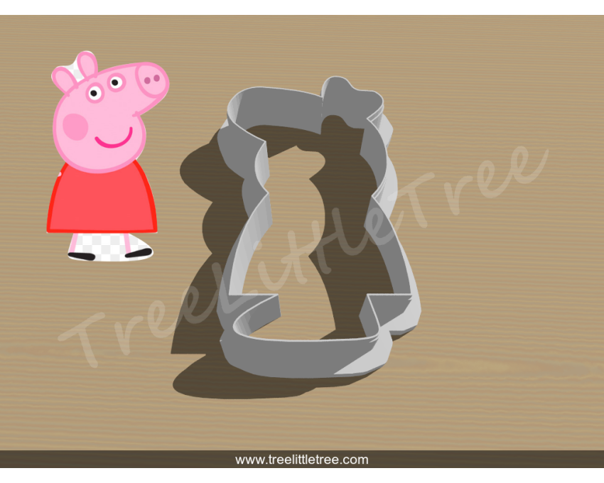 Peppa Pig Full Body Cookie Cutter. Peppa Pig Cookie Cutter
