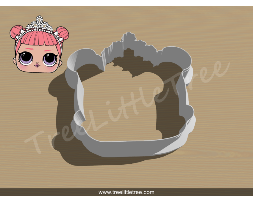 Center Stage Cookie Cutter. LOL Dolls Cookie Cutter