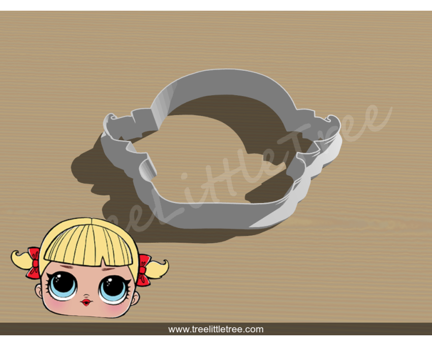 Cheer Captain Cookie Cutter. LOL Dolls Cookie Cutter