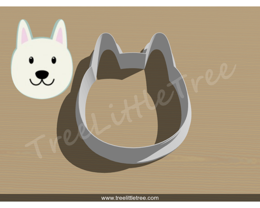 Samoyed Dog Cookie Cutter. Pet Cookie Cutter