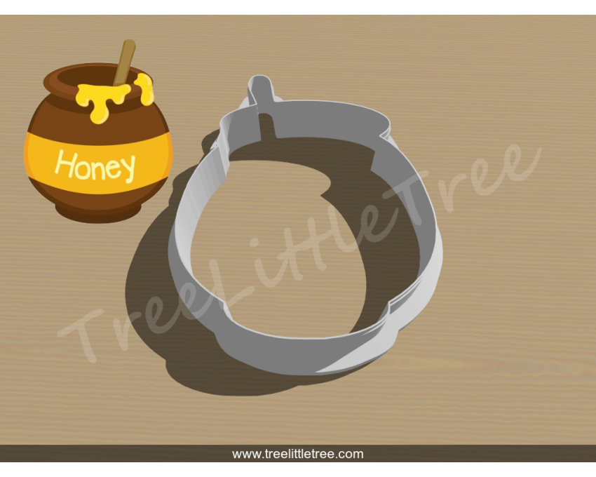 Honey Pot Cookie Cutter. Unique Cookie Cutter