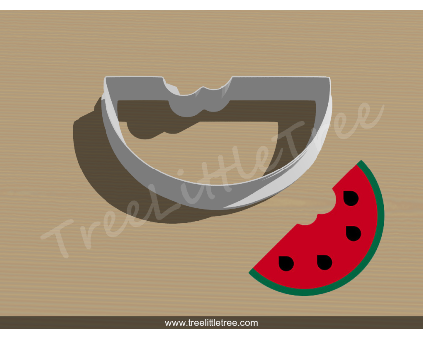 Watermelon Slice Cookie Cutter. Fruit Cookie Cutter