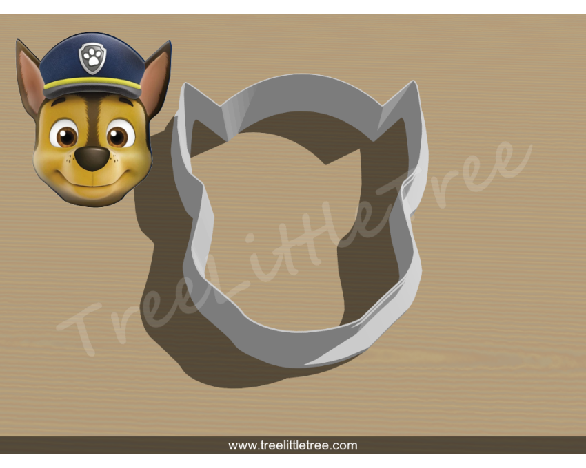 Chase  Style 1 Cookie Cutter. Cartoon Cookie Cutter. PAW Patrol Cookie Cutter