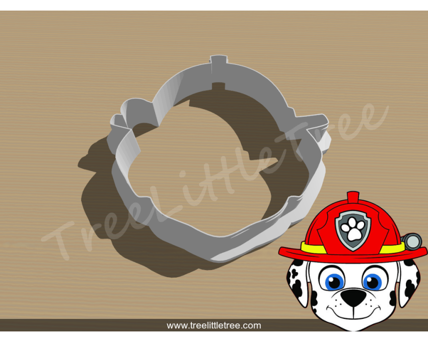 Marshall Style 1 Cookie Cutter. Cartoon Cookie Cutter. PAW Patrol Cookie Cutter