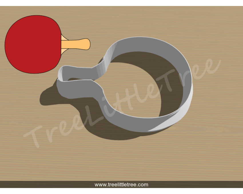 Pingpong Pad Cookie Cutter. Pingpong Cutter. Sports Cookie Cutter