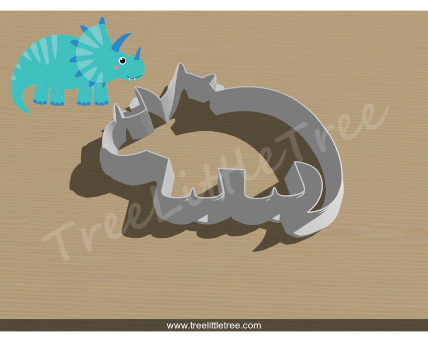 Dinosaur Style 4 Cookie Cutter. Animal Cookie Cutter