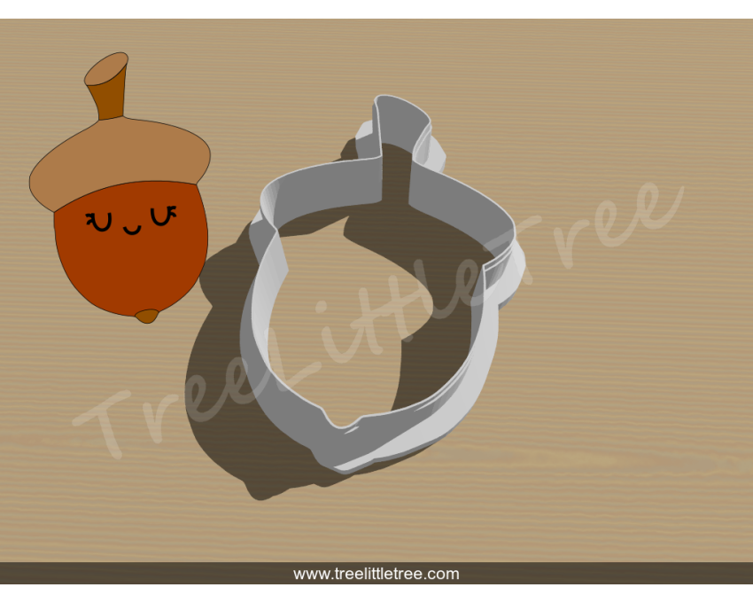 Chestnut Cookie Cutter. Fall Season Cookie Cutter