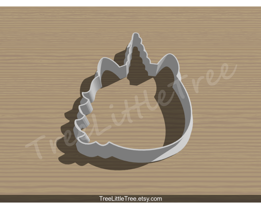 Unicorn Head Style 2 Cookie Cutter. Unicorn Cookie Cutter