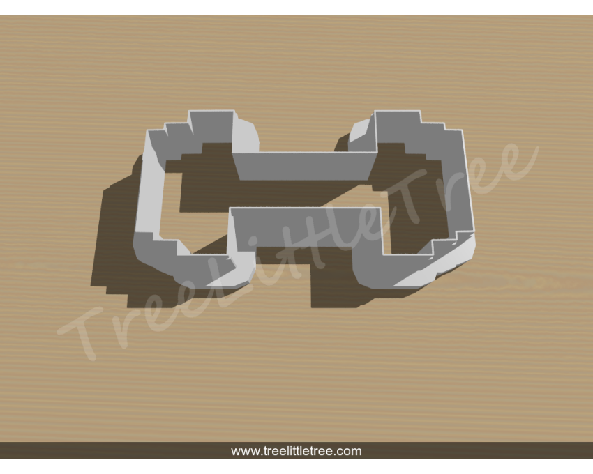 Dumbbell Cookie Cutter. Sports Cookie Cutter