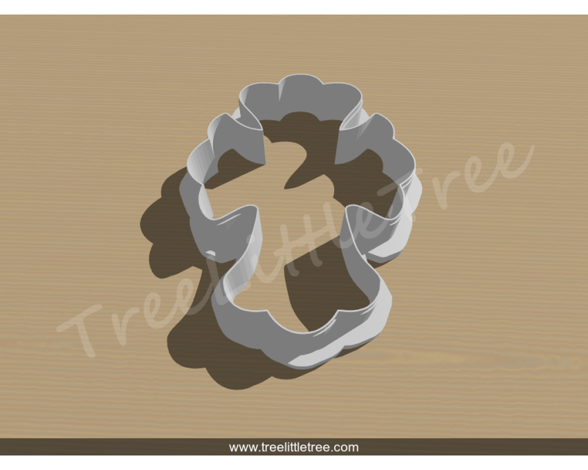 Holy Cross 3 Cookie Cutter. Baby Shower Cookie Cutter