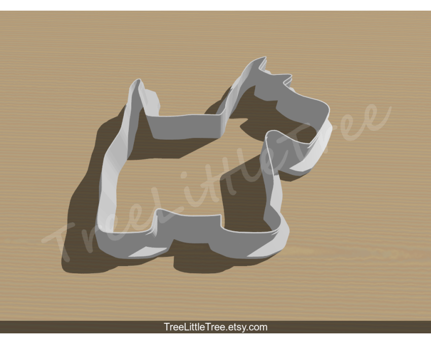 Highland Terrier Dog Cookie Cutter. Pet Cookie Cutter