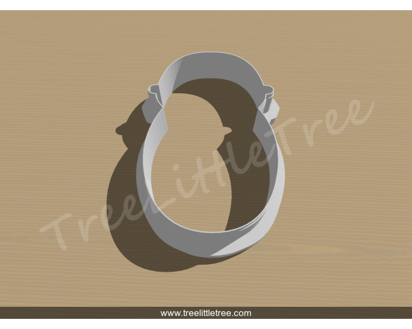 Baby Boy in Wrap Style 2 Cookie Cutter. Baby Shower Cookie Cutter