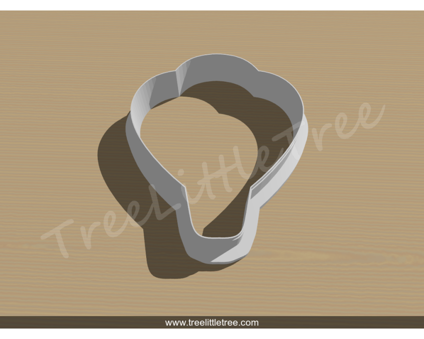 Hot Air Balloon Style 2 Cookie Cutter. Unique Cookie Cutter