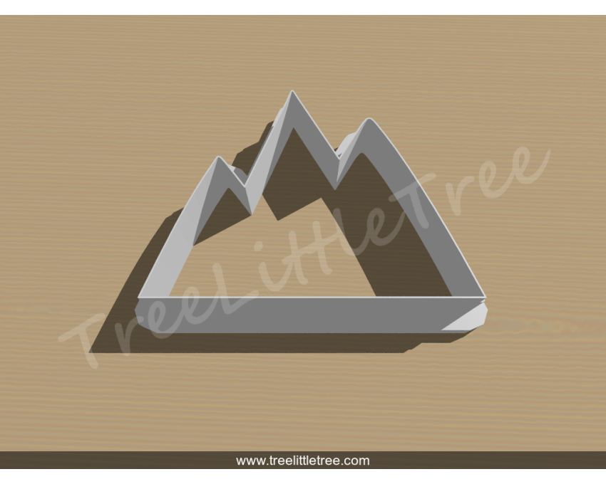 Mountain Cookie Cutter. Unique Cookie Cutter
