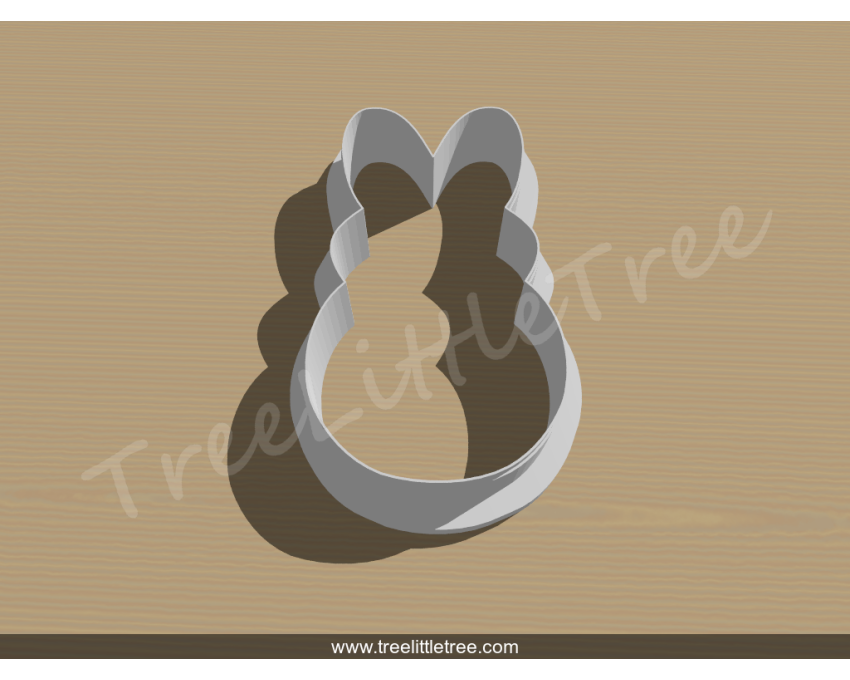 Peeps Bunny Cookie Cutter. Easter Cookie Cutter
