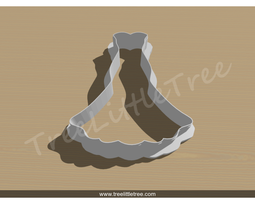 Wedding Dress Style 10 Cookie Cutter. Wedding Cookie Cutter
