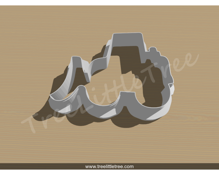 Front Load Truck Cookie Cutter. Car Cookie Cutter. Construction Truck Cookie Cutter