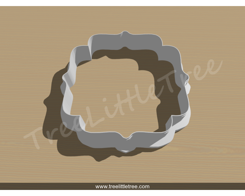 Plaque Style 8 Cookie Cutter.Unique Cookie Cutter