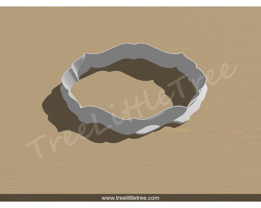 Plaque Style 11 Cookie Cutter.Unique Cookie Cutter