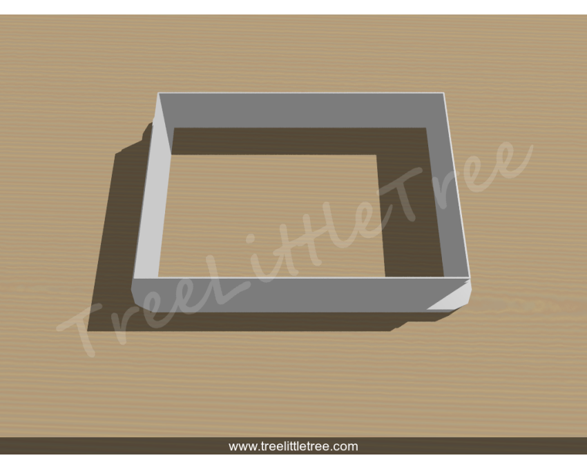 Rectangle Cookie Cutter. Shapes Cookie Cutter