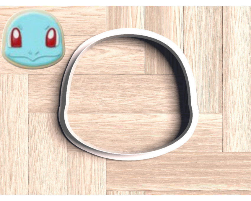 Squirtle Head Cookie Cutter. Pokemon Cookie Cutter