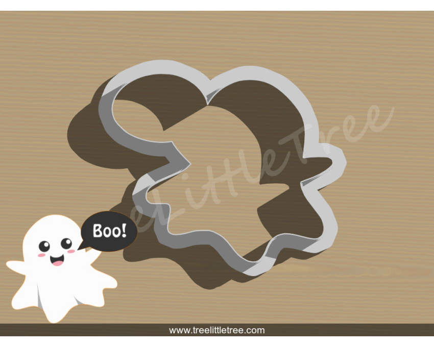 Cute Boo Cookie Cutter. Halloween Cookie Cutter. 