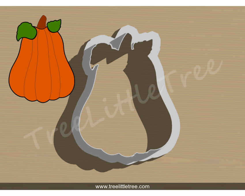 Butter Squash Cookie Cutter. Fall Season Cookie Cutter. 