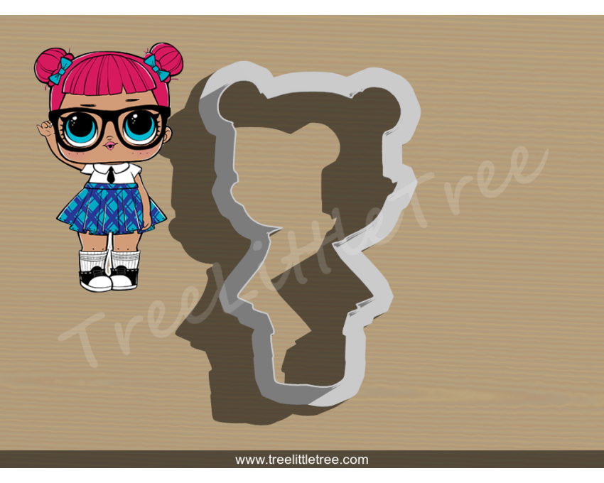 Teacher' Pet Full Body Cookie Cutter. LOL Dolls Cookie Cutter