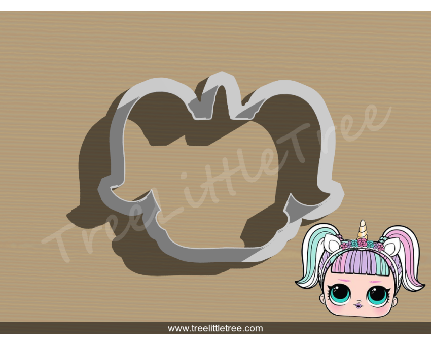 Unicorn Doll Cookie Cutter. LOL Dolls Cookie Cutter. Unicorn Cookie Cutter