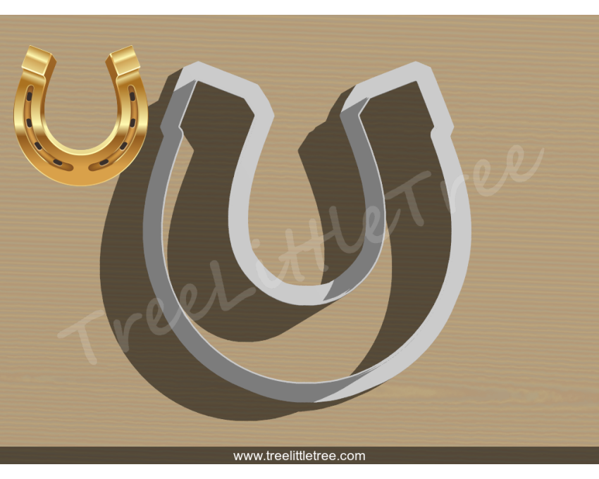 Horseshoe Cookie Cutter.  Cowboy Baby Cookie Cutter