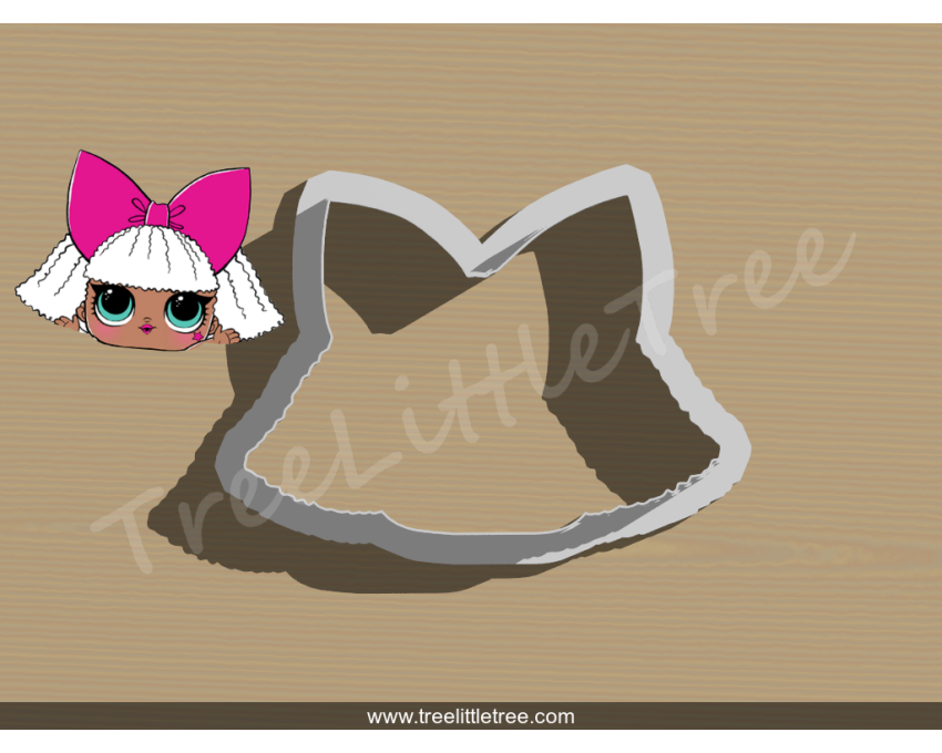 Diva Cookie Cutter. LOL Dolls Cookie Cutter