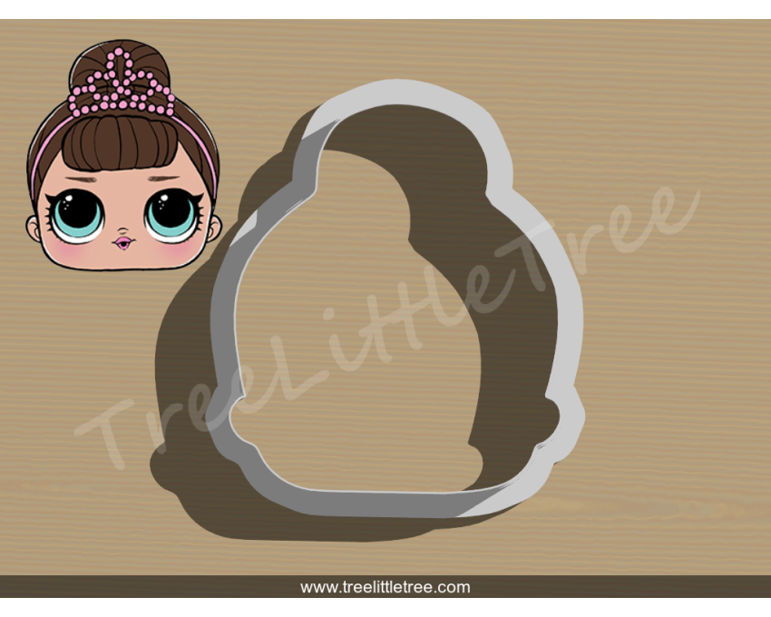 Fancy Cookie Cutter. LOL Dolls Cookie Cutter